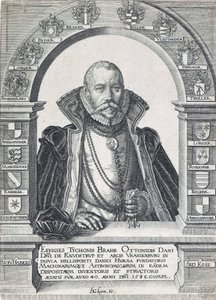 Portrait of Tycho Brahe 1546-1601, pub. 1586