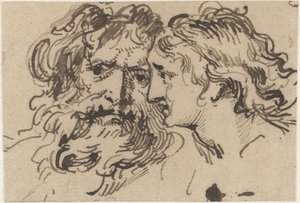 Head of an Old Man and a Young Woman