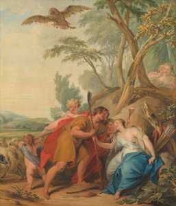 Jupiter, Disguised as a Shepherd, Seducing Mnemosyne, the Goddess of Memory, 1727