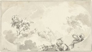 Design for Ceiling Painting by Jacob de Wit