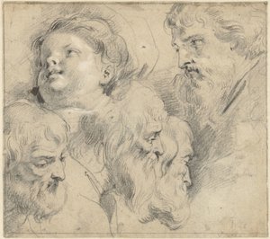 Study Sheet with Five Heads