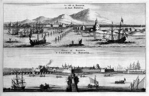 Views of the city, port and castle of Batavia - in "Embassy of the Eastern Company of the United Provinces towards the Emperor of China or Grand Cam of Tartaria" by Pierre de Goyer and Jacob de Keyser, Leiden by Jacob van Meurs