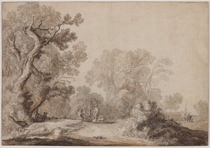 Peasants at the Edge of a Wood, c. 1630 by Jacob van Mosscher
