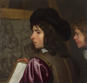 Two Boys before an Easel by Jacob van Oost the Elder