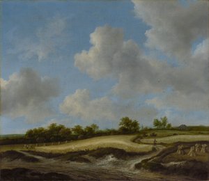 Landscape with a Wheatfield by Jacob van Ruisdael