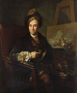The Battle Painter Ignace-Jacques Parrocel by Jacob van Schuppen