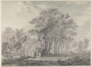 An Avenue with Tall Trees by Jacob van Strij