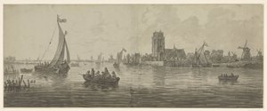 View of Dordrecht from the Southwest by Jacob van Strij