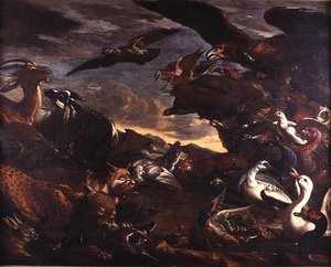 The Battle of the Birds and the Beasts by Jacob van der Kerckhoven