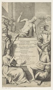 Title Page for Jacob van der Gracht, Anatomy of the External Parts of the Human Body, 1634