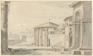 View in Rome by Jacob van der Ulft