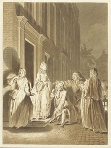 Scene from Lubbert Lubbertse, or the Ennobled Farmer by Jacobus Buys