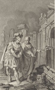 Scipio Aemilianus Before the Ruins of Carthage in the Company of Polybius by Jacobus Buys