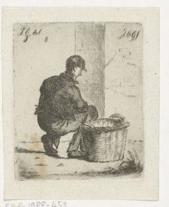 Stable Boy with Wicker Basket