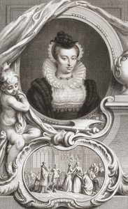Mary, Queen of Scots by Jacobus Houbraken