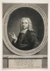 Portrait of Daniel Gerdes, after J.M. Quinkhart by Jacobus Houbraken