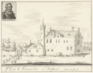 Castle Groenevelt in Delfland by Jacobus Stellingwerff