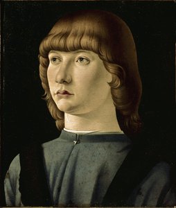Portrait of Young Man by Jacometto (attr. to) Veneziano