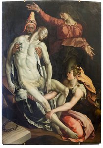 The Entombment of Christ by Jacopino del Conte