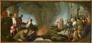 Tamar is Led to the Stake by Jacopo (1510-92) Bassano