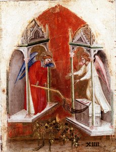 Polyptych of Apocalypse: inner left panel. The harvest by Jacopo Alberegno