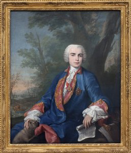 The soprano castrate Carlo Broschi, called Farinelli (1705-1782)