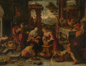 Lazarus and the Rich Man by Jacopo Bassano (copy after)
