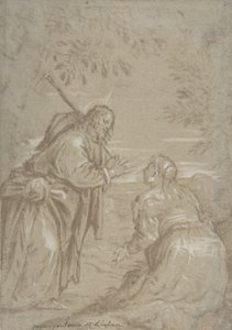 Christ Appearing to Saint Mary Magdalen Noli Me Tangere by Jacopo Bassano.