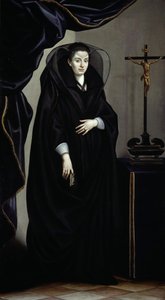 Portrait of a Noblewoman Dressed in Mourning, c. 1600 by Jacopo Chimenti