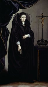 Portrait of a Noblewoman Dressed in Mourning by Jacopo Chimenti Empoli