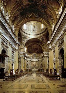 Interior View of the Chiesa del Gesu