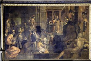 Cosimo I de Medici founding the Order of Saint Stephen