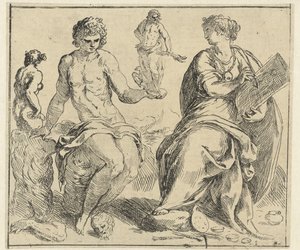 Personifications of Sculpture and Painting