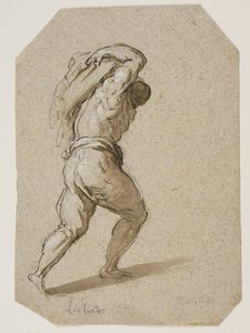 Man Carrying a Heavy Burden on His Back by Jacopo Palma