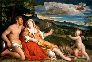 Mars, Venus and Cupid, 1520s