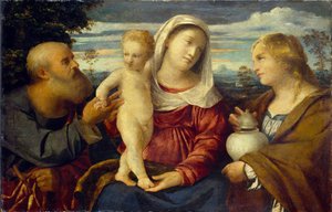 The Holy Family with St Mary Magdalen