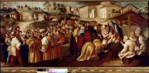 Adoration of the Magi by Jacopo Pontormo