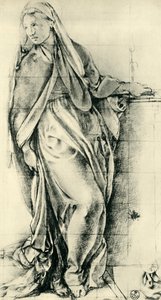 Sketch of the Virgin Mary for an Annunciation, mid-16th Century, 1943