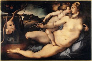 Venus and Cupid by Jacopo Pontormo
