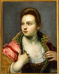Female Portrait, Prolonged by Jacopo Robusti Tintoretto