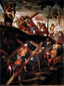 The Way of the Cross. Painting by Jacopo Robusti dit le Tintoret (Tintoretto) by Jacopo Robusti Tintoretto