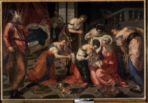 The Nativity of Saint John the Baptist by Jacopo Robusti Tintoretto