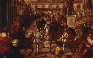 Philip II Received by Francesco Gonzaga in Mantua by Jacopo Robusti Tintoretto
