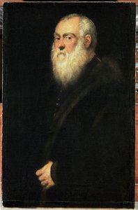 Portrait of an Elder Man with White Beard by Jacopo Robusti Tintoretto