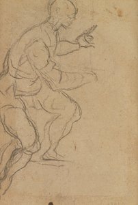Seated Man seen from Below (verso)