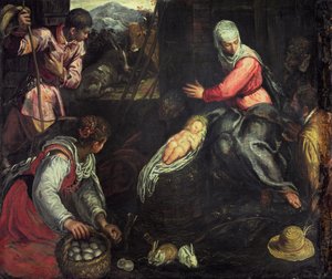 The Adoration of the Shepherds by Jacopo Robusti Tintoretto