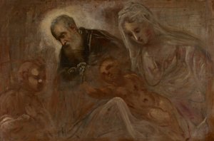 The Holy Family with the Young Saint John the Baptist by Jacopo Robusti Tintoretto