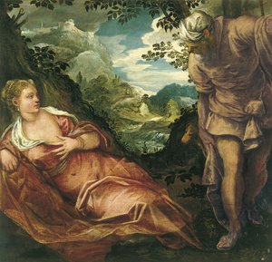 The Meeting of Judah and Tamar by Jacopo Robusti Tintoretto