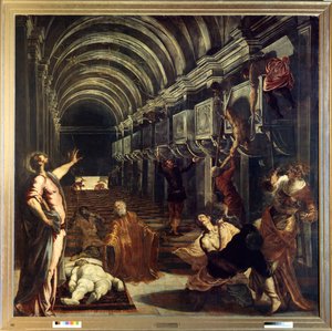 The discovery of the body of Saint Mark by Jacopo Robusti Tintoretto