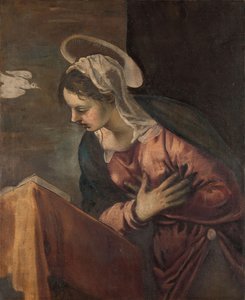 Virgin from the Annunciation to the Virgin by Jacopo Robusti Tintoretto